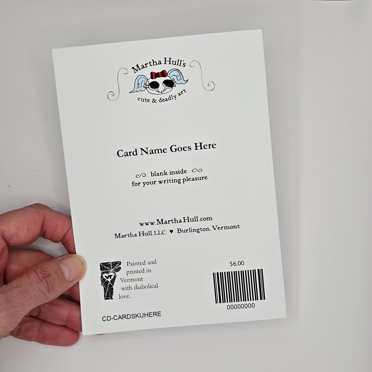 Stays in Vermont - Grreeting Card