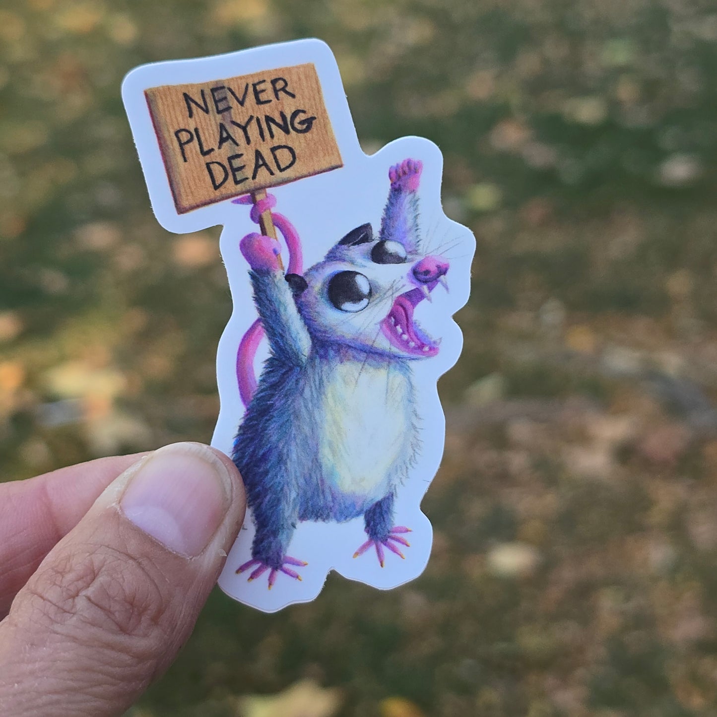 Never Playing Dead - Sticker