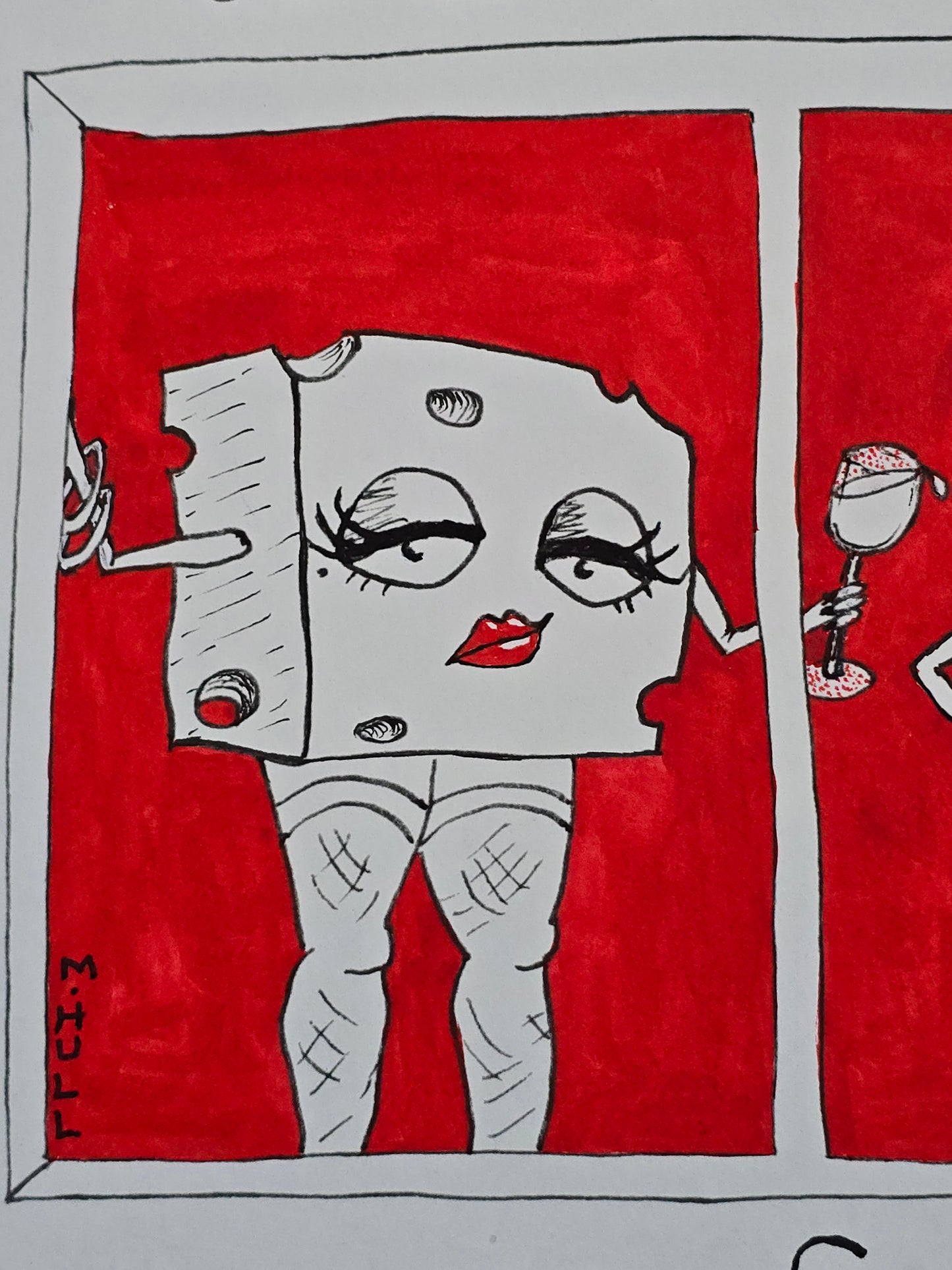 Red Light District - When Cheese Goes Bad - Original Artwork
