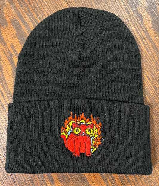 Devil Cat Beanie Hat