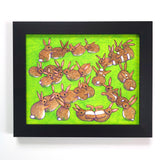 Bunny Orgy - 8x10 Print