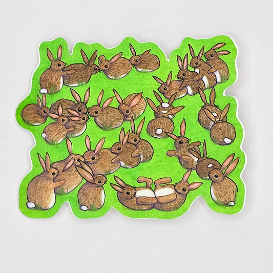 Bunny Orgy sticker