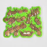 Bunny Orgy sticker
