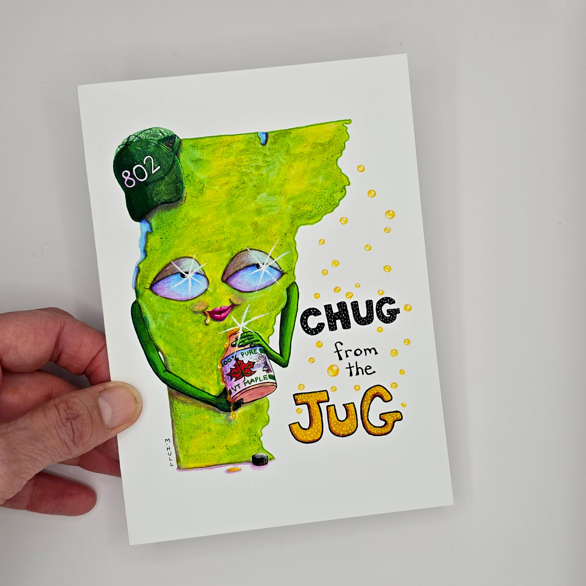 Chug from the Jug - VT Greeting Card – Martha Hull Studio