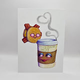 Contents May Be Hot - Greeting Card