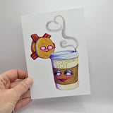 Contents May Be Hot - Greeting Card