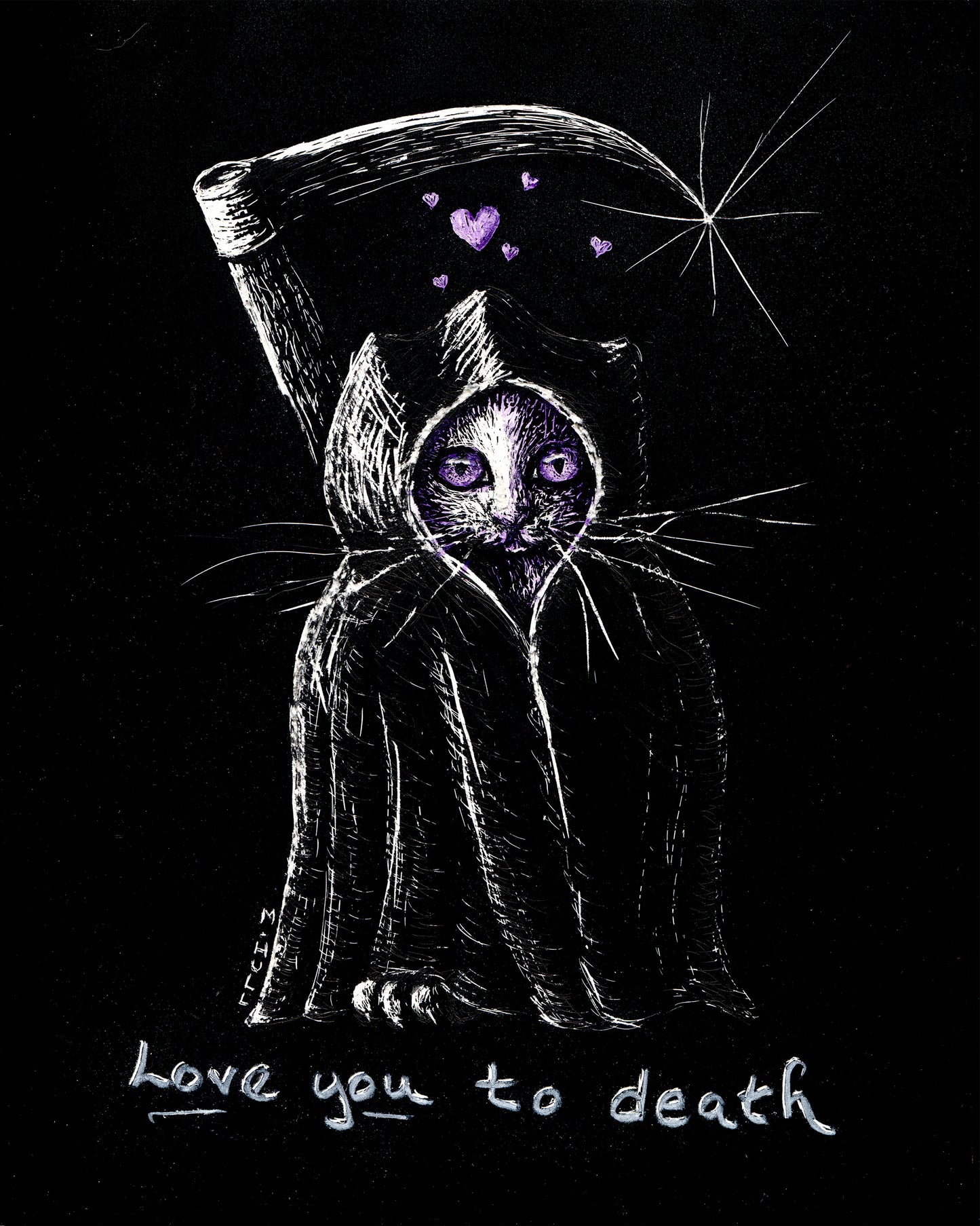 Love You To Death - Art Print - 8x10 & 11x14