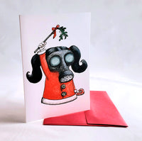 Mistletoe Girl - holiday card