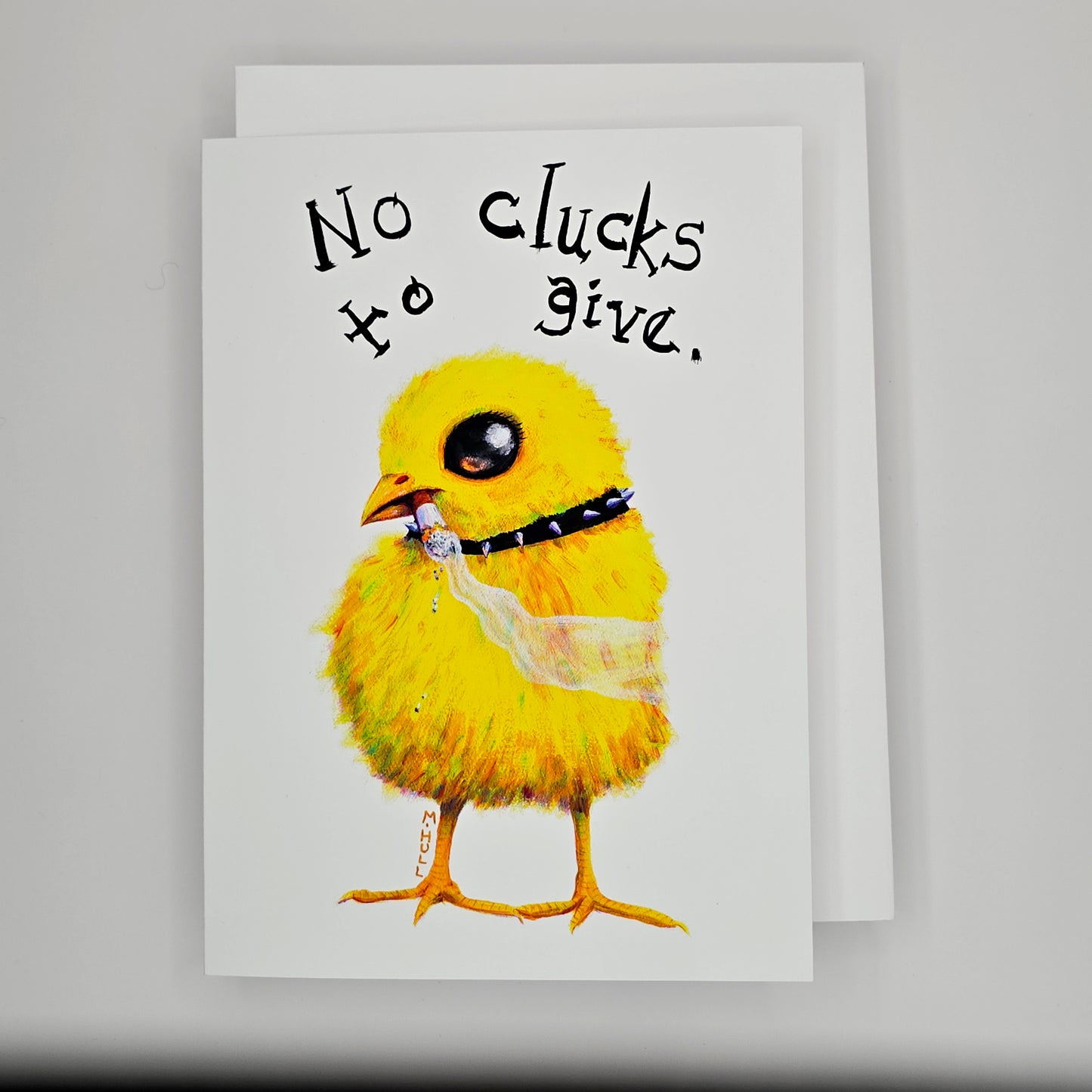 No Clucks to Give - Greeting Card