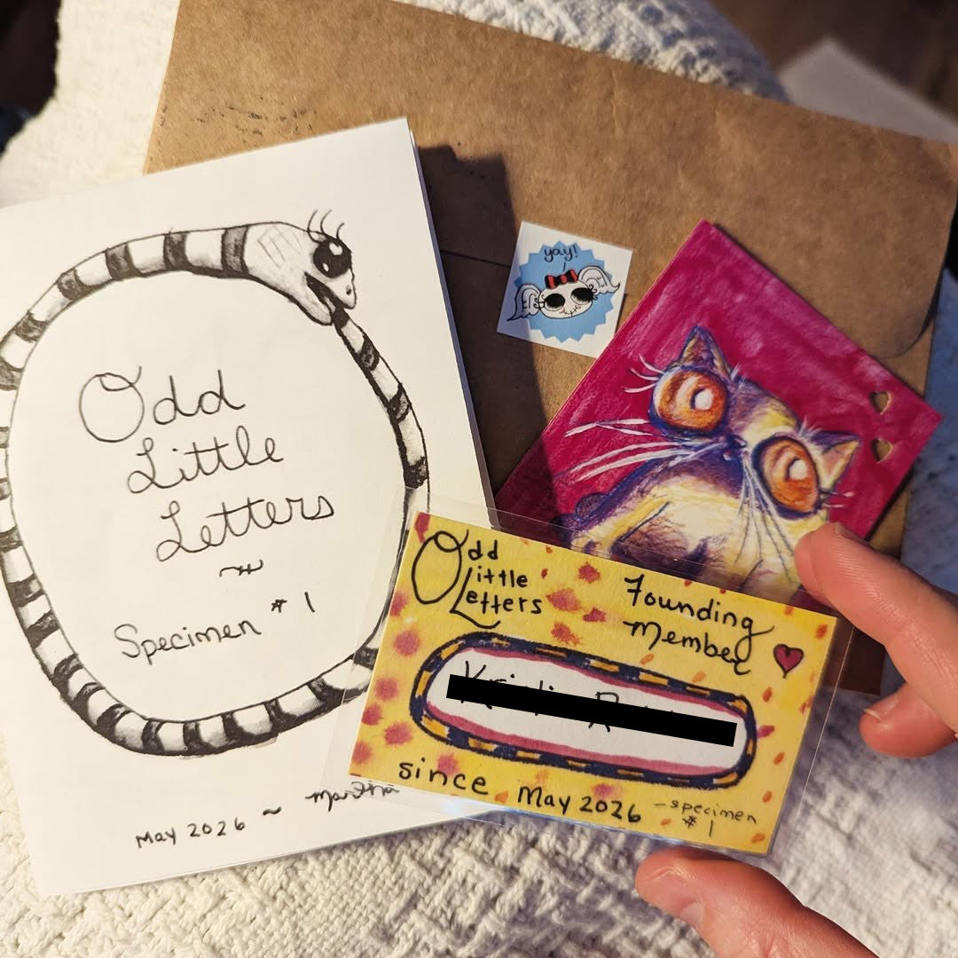 Odd Little Letters. A monthly packet of analog mailbox treats.