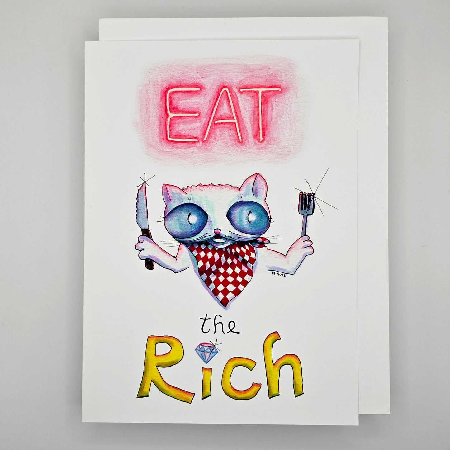Eat the Rich - Greeting Card