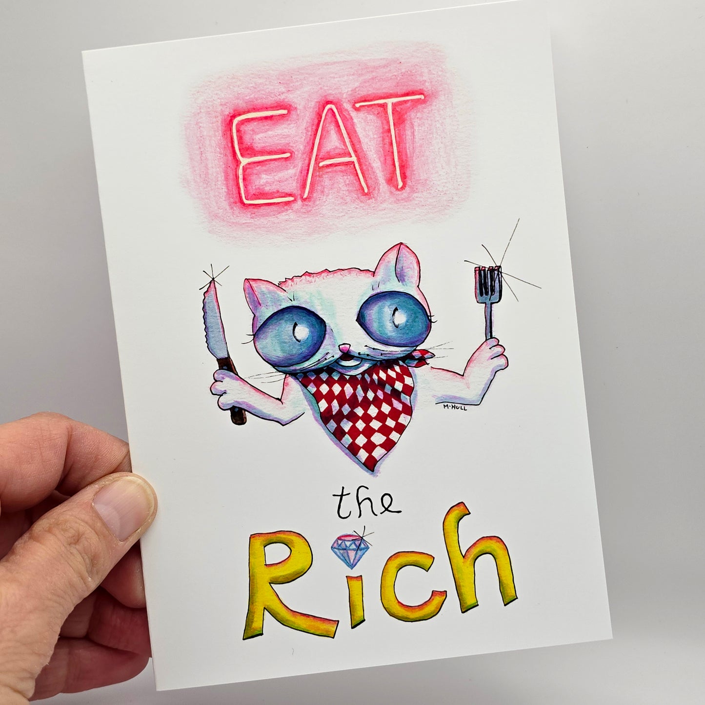 Eat the Rich - Greeting Card