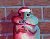 Jewel Heist Chipmunk – Holiday Card | A6