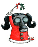 Mistletoe Girl - holiday card